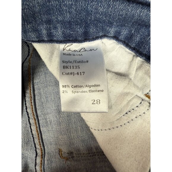 KanCan Womens Distressed High-Waisted Denim Shorts Size 28 - Picture 3 of 6